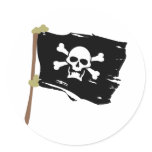 Jolly Roger Pirate Flag Sticker