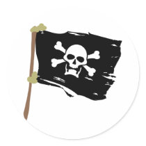Jolly Roger Pirate Flag Sticker