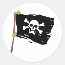 Jolly Roger Pirate Flag Sticker