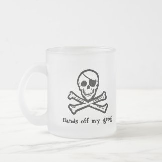 Jolly Roger Pirate Grog Frosted Mug