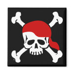 Jolly Roger Pirate Magnet