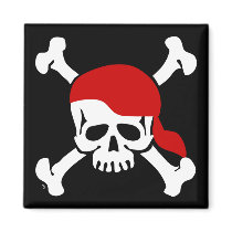 Jolly Roger Pirate Magnet