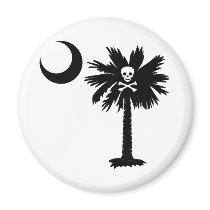 Jolly Roger Pirate Palmetto magnets