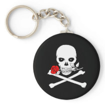 Jolly Roger (Rose)Keychain