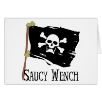 Jolly Roger Saucy Wench Card