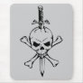 Jolly Roger Skull with Knife Mousepad