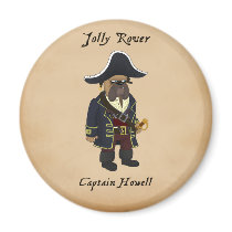 Jolly Rover - Captain Howell Magnet magnets