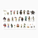 Jolly Rover Characters Poster posters