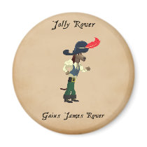 Jolly Rover - Gaius Angry Magnet magnets