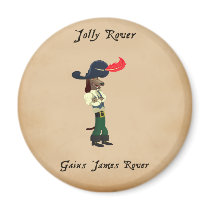 Jolly Rover - Gaius Sarcastic Magnet magnets