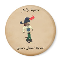 Jolly Rover - Gaius Surprised Magnet magnets