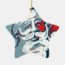 Jolly Santa Christmas Ornaments