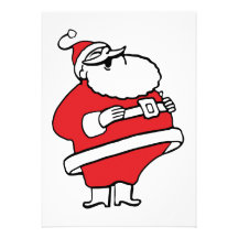 Jolly Santa Claus Laughing Ho Ho Ho, Part 1 Custom Invite