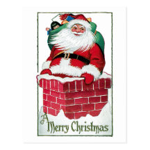 Jolly Santa Claus Post Card
