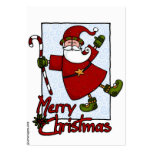 jolly santa gift tag business card