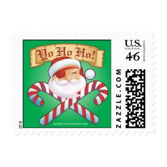 Jolly Santa stamp