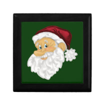 Jolly Santa wooden gift and jewelry box gift boxes