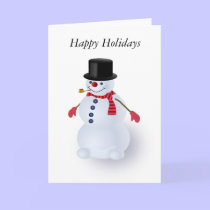 Jolly Snowman Holiday Card cards
