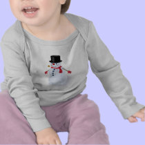 Jolly Snowman Infant Long Sleeve Shirt t-shirts