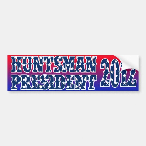 Jon Huntsman 2012 bumper sticker