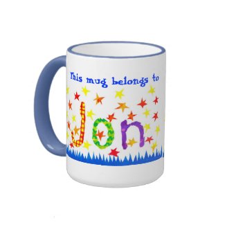'Jon' Name-specific Ringer Mug mug