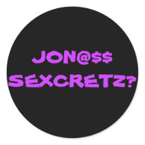 JON@$$ SEXCRETZ? stickers