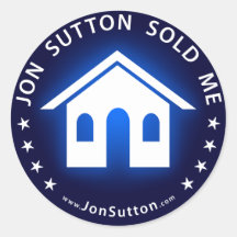 Jon Sutton Sold Me Round Sticker