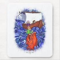 Jonah and the Big Fish mousepads by SherryHolderHunt Jonah and the Big Fish mousepads