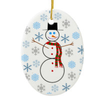 Jonathan P. Snowman Ornament