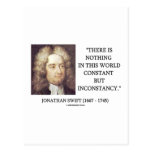 Jonathan Swift Nothing Constant But Inconstancy Post Card