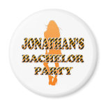 Jonathan's Bachelor Party Fridge Magnet