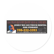 Jones Big Ass Truck Rental and Storage stickers