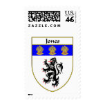 Jones Coat of Arms/Family Crest (Wales) Postage Stamps