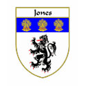 Jones Coat of Arms/Family Crest (Wales) t-shirts