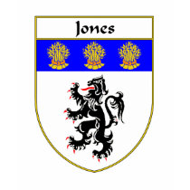 Jones Coat of Arms/Family Crest (Wales) t-shirts