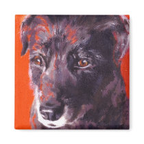 Jones' Lucy magnets by dogdaysofpainting Jones' Lucy magnets