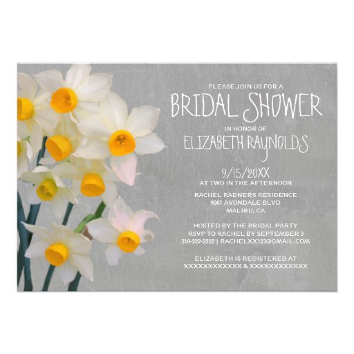 Jonquil Bridal Shower Invitations