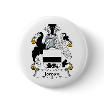 Jordan Family Crest buttons by coatsofarms Jordan Family Crest buttons