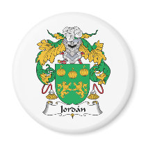 Jordan Family Crest magnets