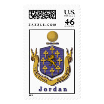 Jordan Family Crest postage