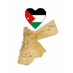 Jordan Flag Heart and Map T-Shirt