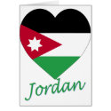 Jordan Flag Heart cards