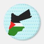 Jordan Flag Map full size Magnets