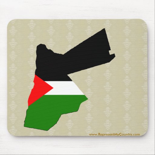 Jordan Flag Map full size Mousepad