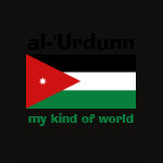 Jordan Flag Map Text Ladies Baby Doll