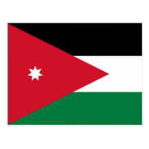 Jordan Flag Postcard