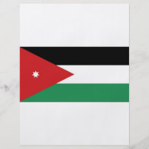 Jordan National Flag Full Color Flyer