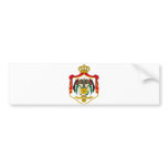 Jordan Official Coat Of Arms Heraldry Symbol Bumper Sticker