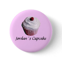 Jordan´s Cupcake Pinback Button