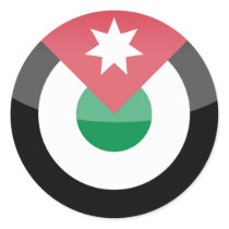 jordan round sticker